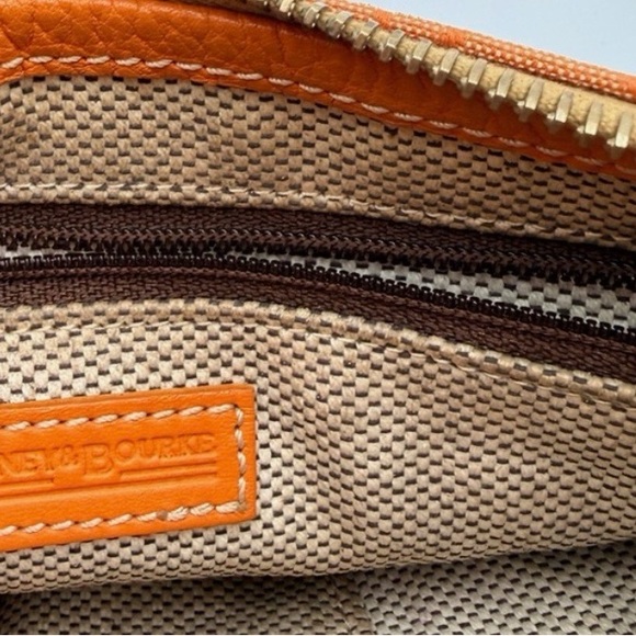 Dooney & Bourke Orange Leather Trim Wristlet #45 - Picture 5 of 13
